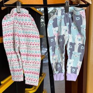 Carter’s 2-Pack Baby Pants Winter Bears & Fair Isle Print Sz 12 Mths (9-12 Mths)
